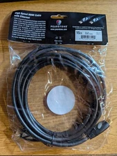 Pearstone Standard Series HDMI to HDMI High-Speed Ethernet Cable - Black, 15'