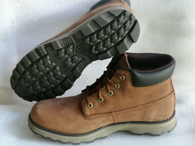 CAT Winter Men Boot Founder WP Dachshund Teckel P721594 Leather Light Brown New