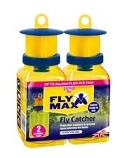 The Buzz STV Fly Catcher Trap Twin Pack with Bait Zero In Potent Rescue Fly Trap