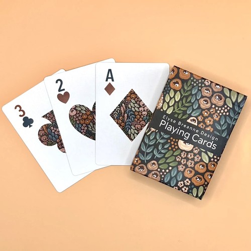 NEW! EB Design DAILY PLANNER & DECK OF PLAYING CARDS — Beautiful Floral Artwork - Picture 18 of 20