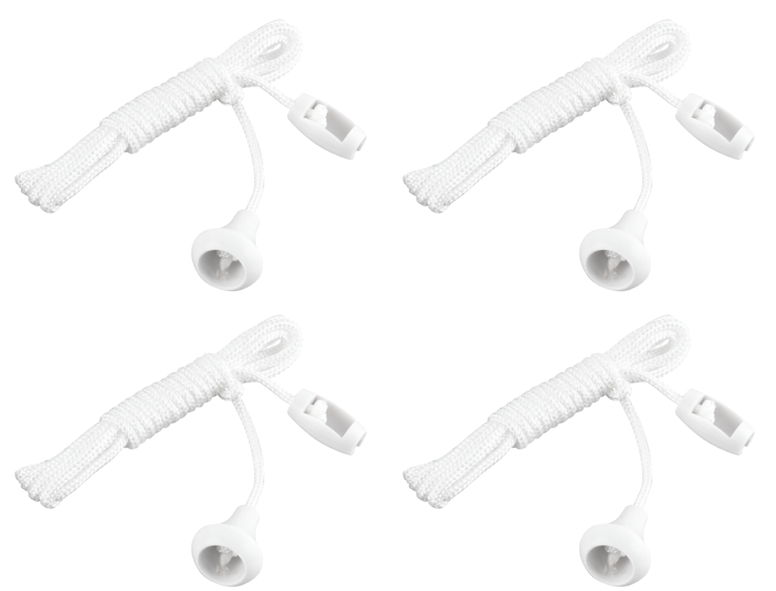 4x Securlec Spare Nylon Pull Cord Ceiling Light Switch Bathroom 1.5m - White