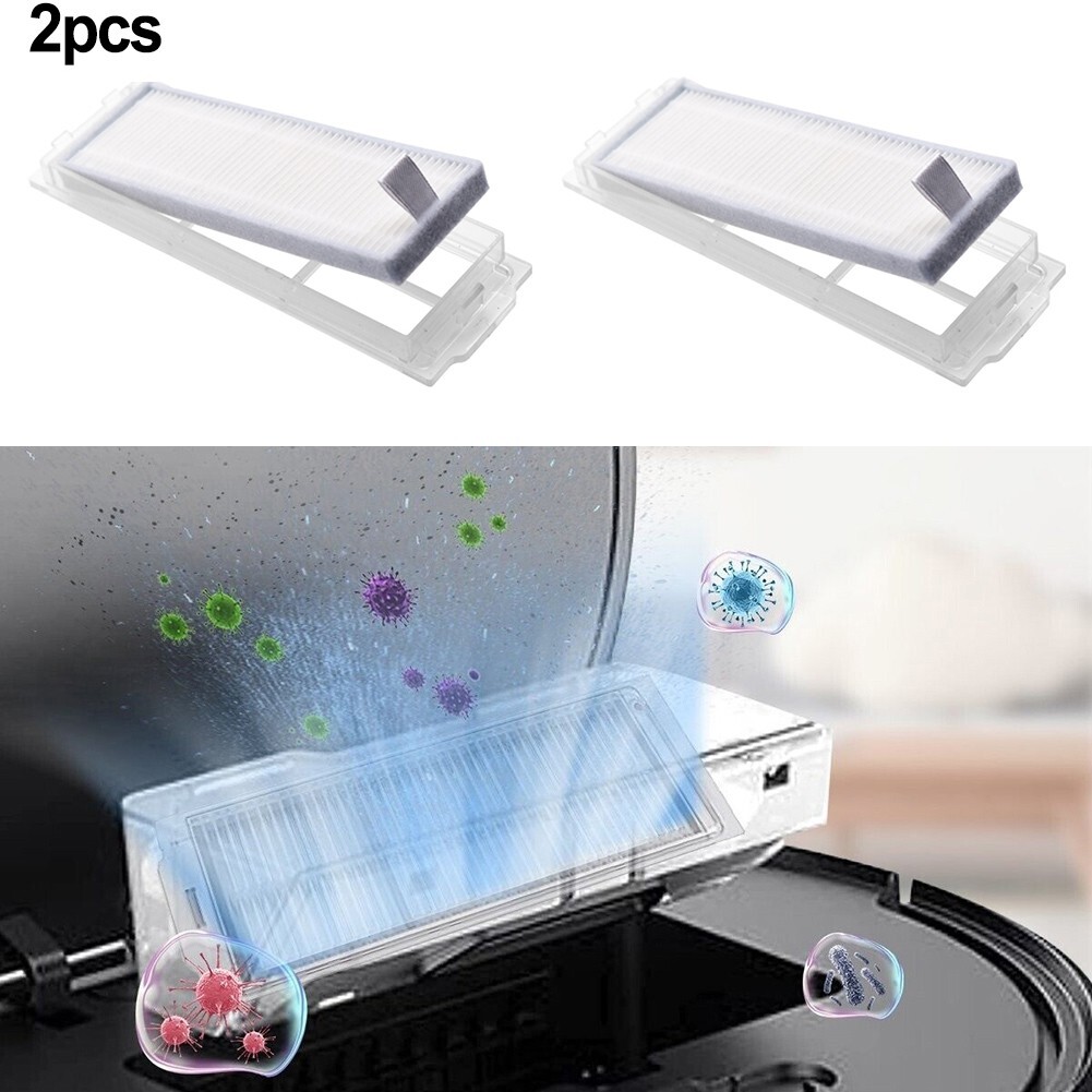 2X Reusable Filters Kit For Wyze WVCR200S Robot Vacuum Cleaner Parts Accessories