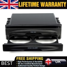 Universal Car Single/Double Din Radio Pocket Kit w/ Drink-Cup Holder Storage Box