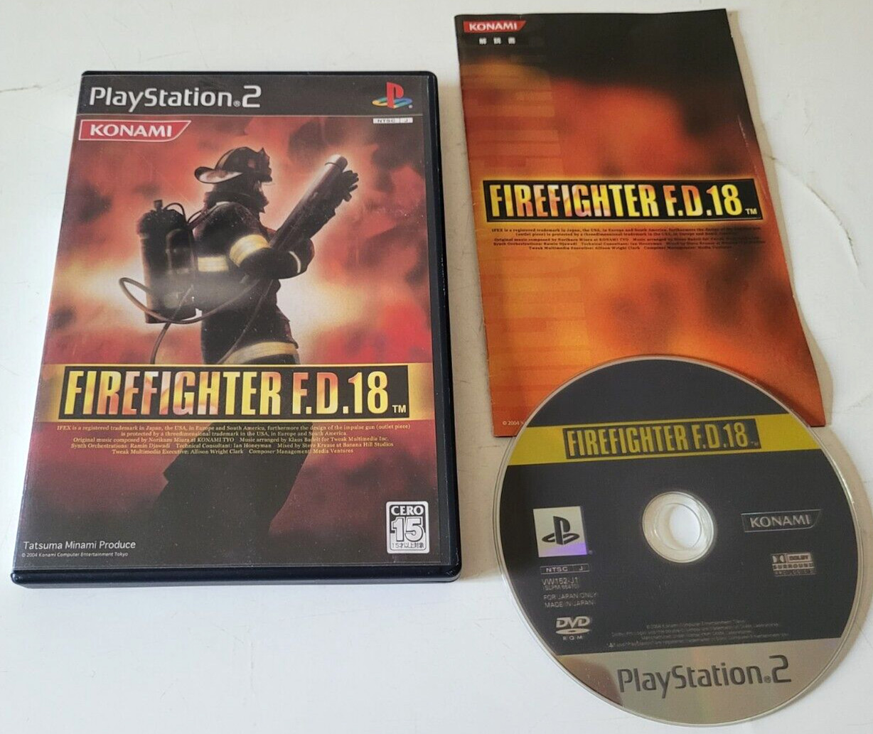 Firefighter F.D. 18 - PlayStation 2 PS2 - NTSC-J JAPAN - Complet