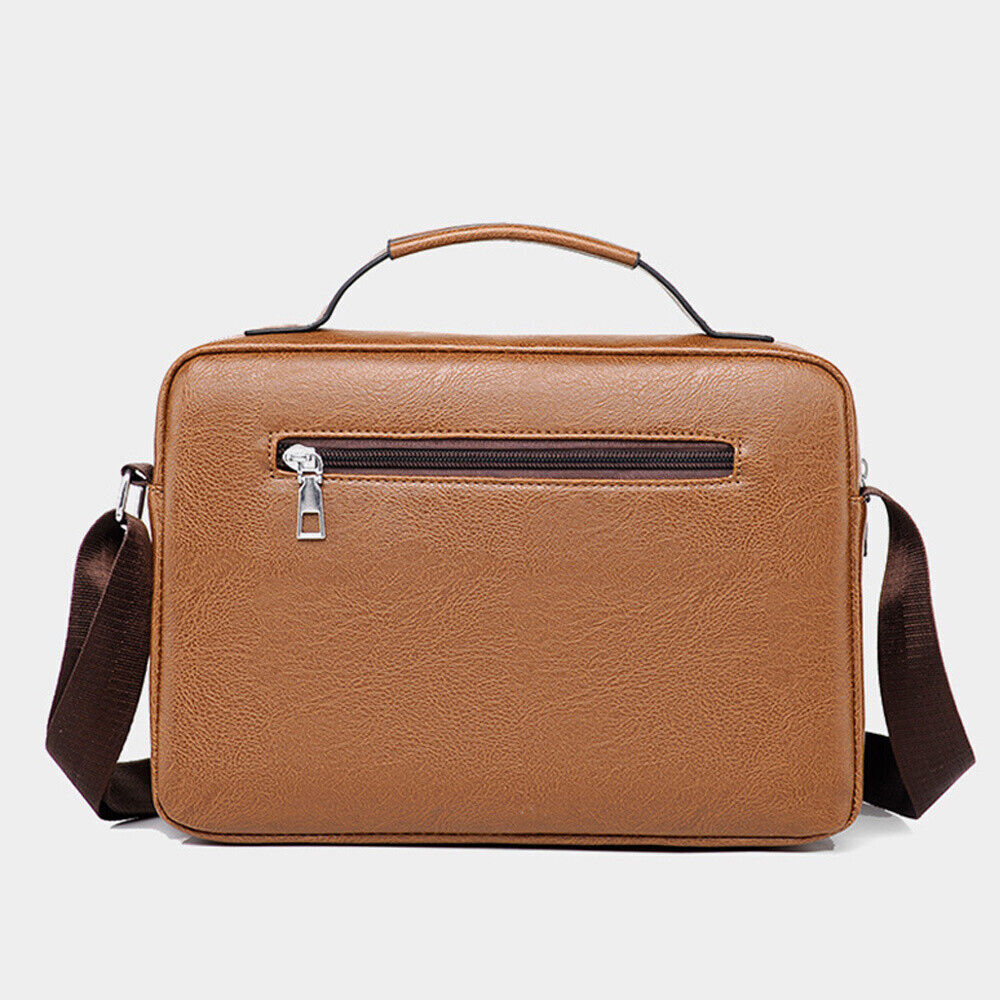 Mens Crossbody Leather Bag Messenger Bags Briefcase Satchel Shoulder