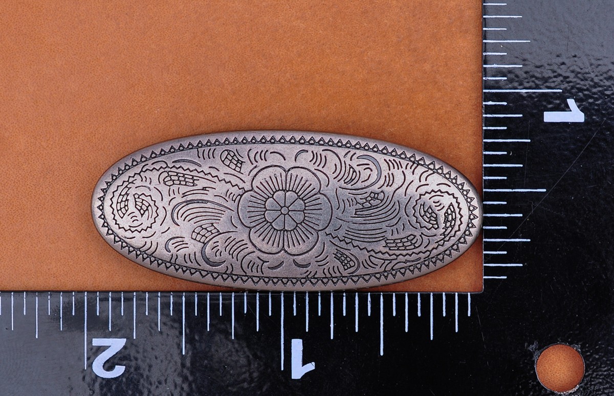 Portefeuille en cuir tête de cheval occidental, ceinture, sac à bagages, chaussures, chapeau, maroquinerie, accessoires Conchos, métal, fleur de baie, 31mm, 10 pièces  36