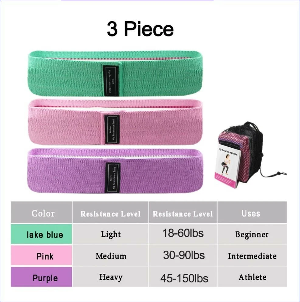 Workout Rubber Resistance Bands for Gym in Multicolour - Set of 3
Opens in a new window or tab