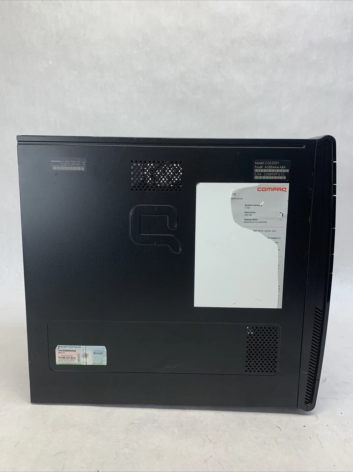 Compaq Presario CQ5205Y MT AMD Sempron LE-1300 2.3GHz 4GB RAM No HDD No OS - Image 3 of 4