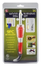 New Wood Burning Kit Pen Set with 6 Extra Tips UL Approved EZ14195 WP30