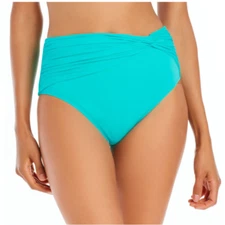 BLEU BY ROD BEATTIE Women's Lets Get Twisted High-Waist Bikini Bottoms Belize 14