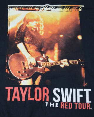 2013 Taylor Swift THE RED TOUR Concert Tour T Shirt Size SMALL