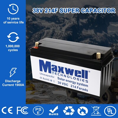 Maxwell 38V 214F Super Audio amplifier Capacitor Battery 14pcs 2.7V 3000Farads
