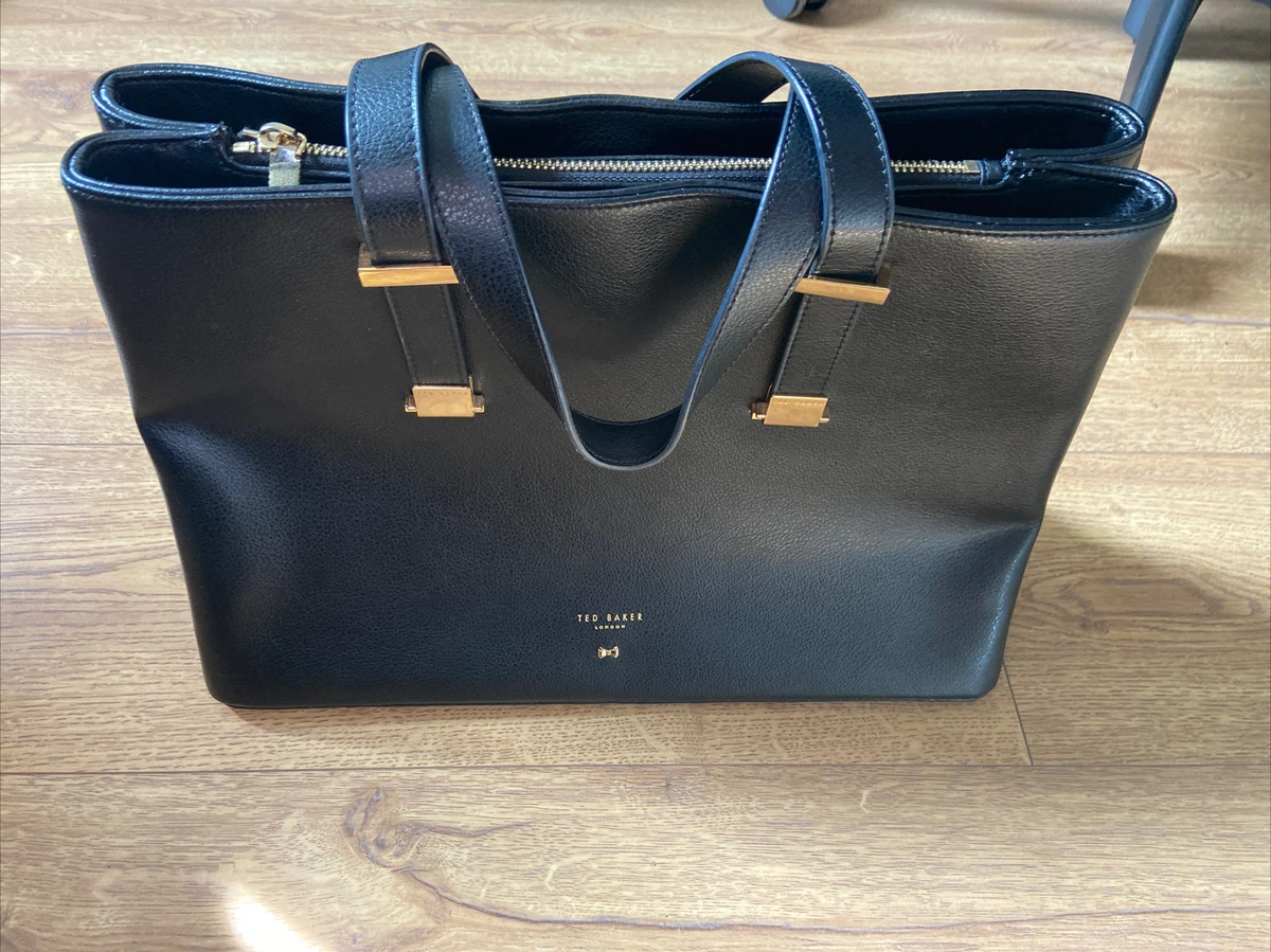 Ted Baker Black Leather Aminaa Tote Handbag