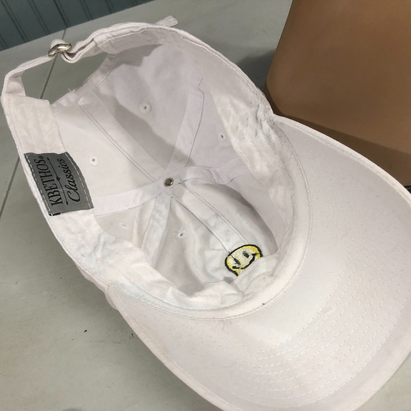 KB Ethos Dripping Smiley Face Strapback Baseball … - image 6