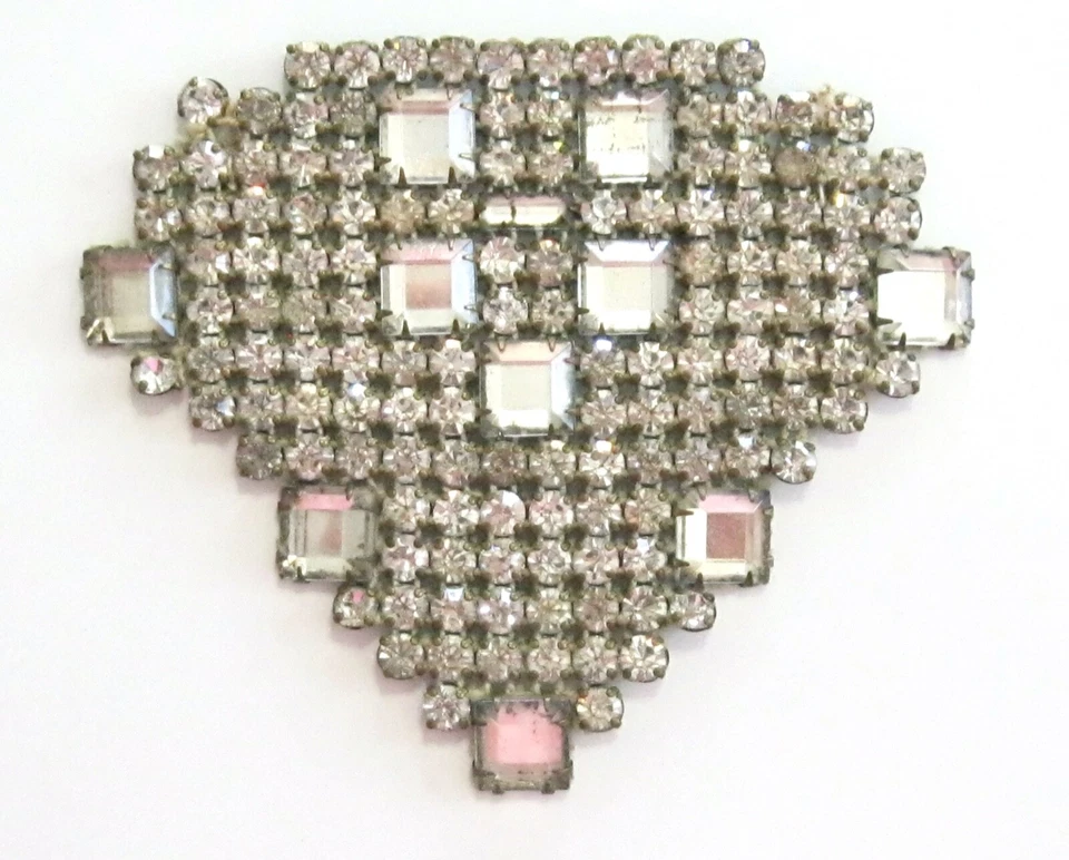 БОЛЬШОЙ СТАРИННЫЙ АРТ-ДЕКО ЧЕШСКИЕ СТРАЗЫ ШИТЬ НА АППЛИКАЦИИ УКРАШЕНИЯ ОТДЕЛКИ ПОНЯТИЕ - Изображение 3 из 4