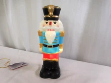 Holiday Time 11" Light Up Tabletop NUTCRACKER Blow Mold,  New with Tag
