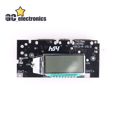 Modulo Carica 18650 PCB Caricabatteria Con Display LCD - Dual USB 5V 1A/2.1A Per Batterie 18650 Power Bank DIY - Foto 2