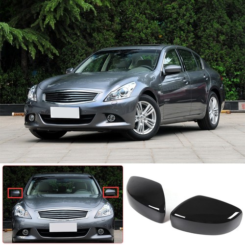 Gloss black For Infiniti G25 G37 2010 -2013 Rearview Side Mirror Cap Cover Trim - Bild 10 von 10