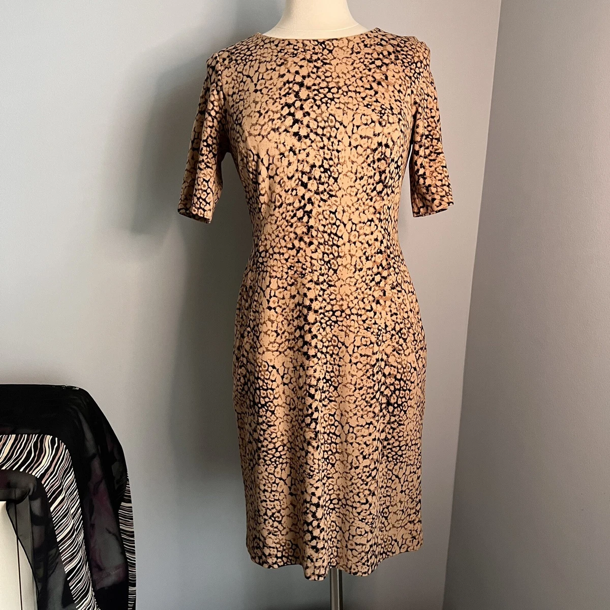 Lands end ponte top knit sheath dress