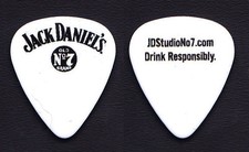 Jack Daniel's Old No 7 علامة تجارية أبيض أصلي Guitar Pick