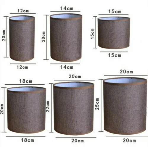 Abat-jours vintage/rétro en tissu pour la maison