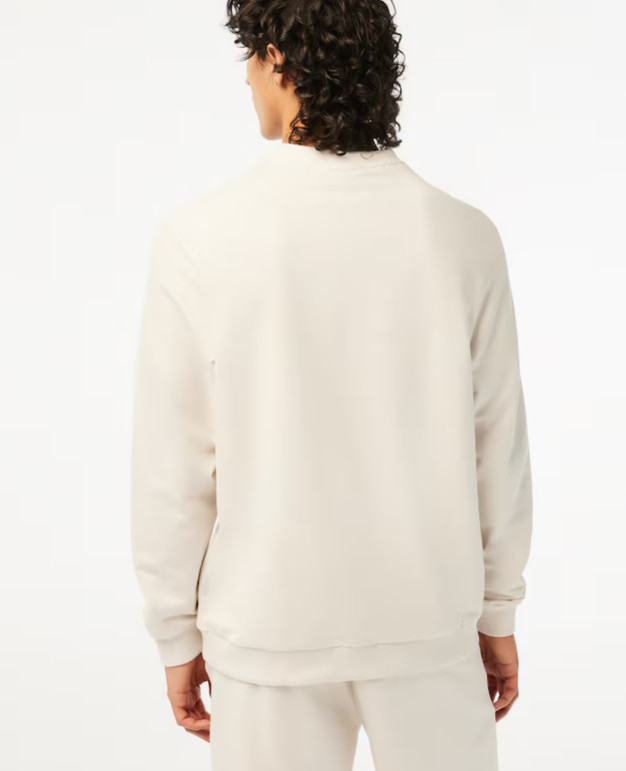 Mens Lacoste Sweatshirt Beige Pullover With Logo - Size L thumbnail 8