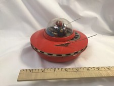 Vintage Yoshiya Flying Saucer 1950 s - Motor Working - Made In Japan