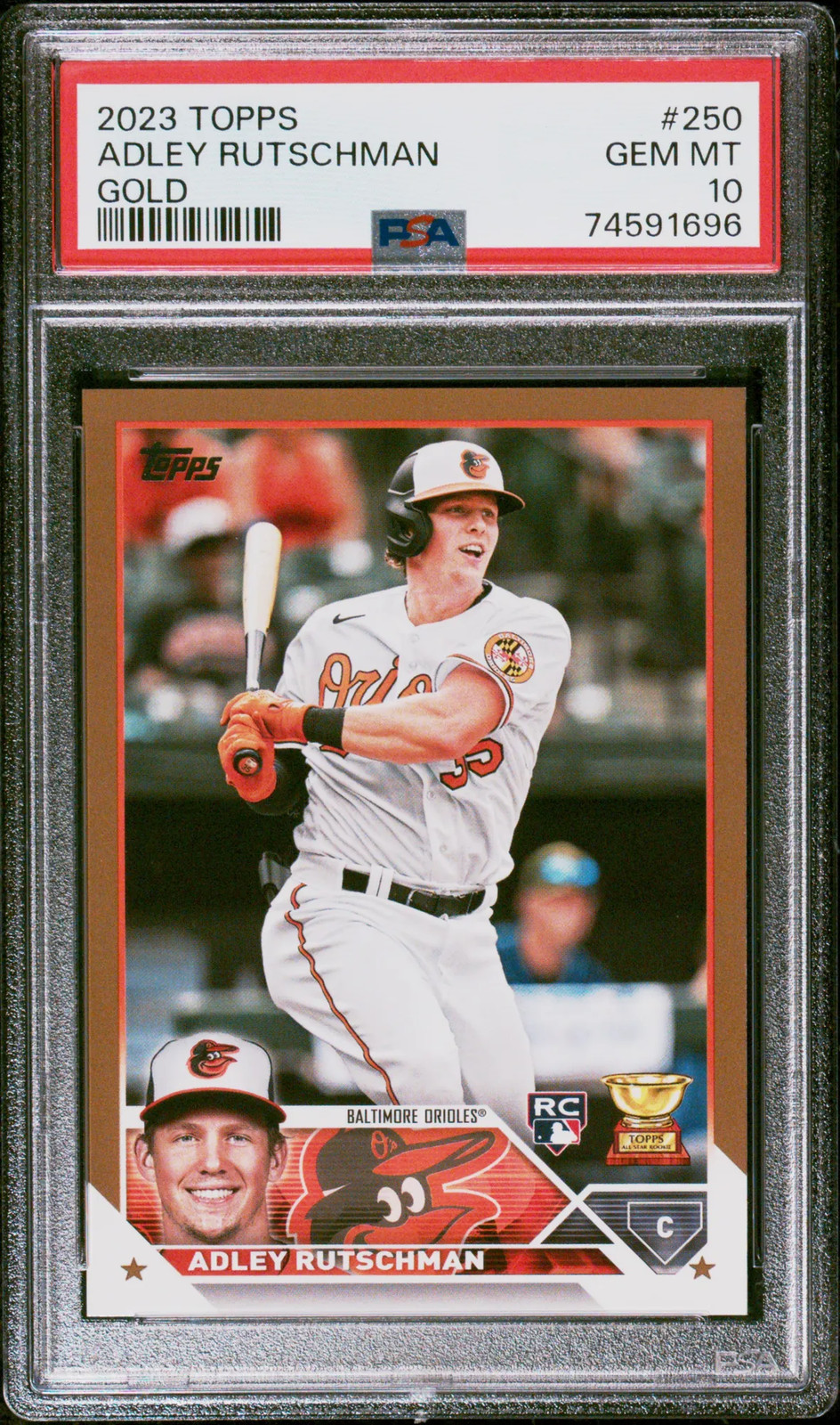 2023 Topps Adley Rutschman #250 Gold PSA 10