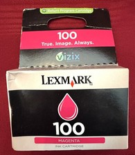 LEXMARK 100 Magenta Genuine Printer Ink Cartridge NIB Factory Sealed 2009
