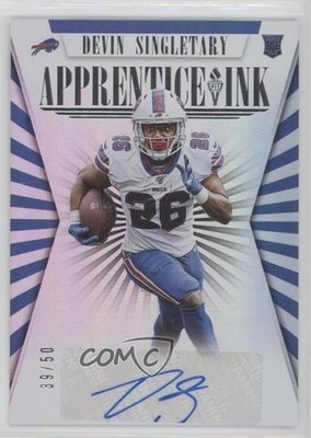 2019 Panini Passing the Torch Silver 39/50 Devin Singletary Rookie Auto RC w6z