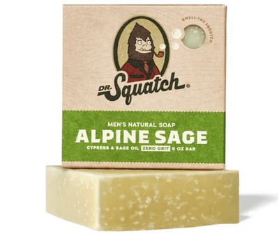 Dr Squatch Alpine Sage Mens Soap - Natural Manly Cold Process Soap Bar