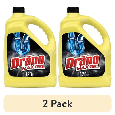 #ad 2 pack Drano Max Gel Drain Clog Remover Commercial Line 128 fl oz $27.89