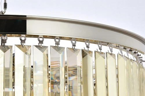 Urban Classic Sydney 17-Light Metal Royal Cut Chandelier in Matte Black - Picture 6 of 9