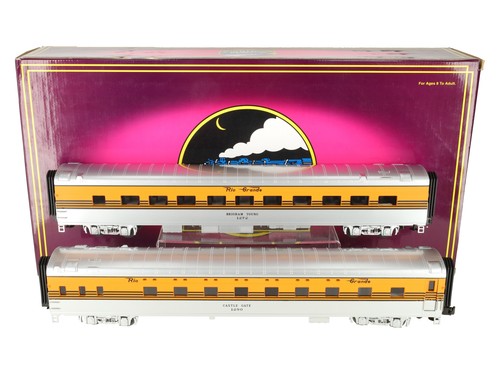 MTH 20-6695 O DRG 70' aerodinámico dormitorio/comedor coche de pasajeros conjunto (juego de 2) EX | Zustand: Used