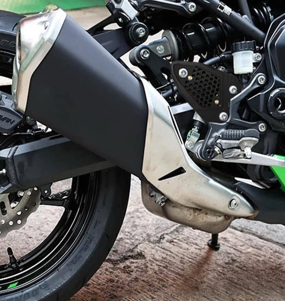 Protector de clavija de pie compatible con KAWASAKI para motocicleta protector de talón reposapiés. Leer descripción Foto 4 de 4