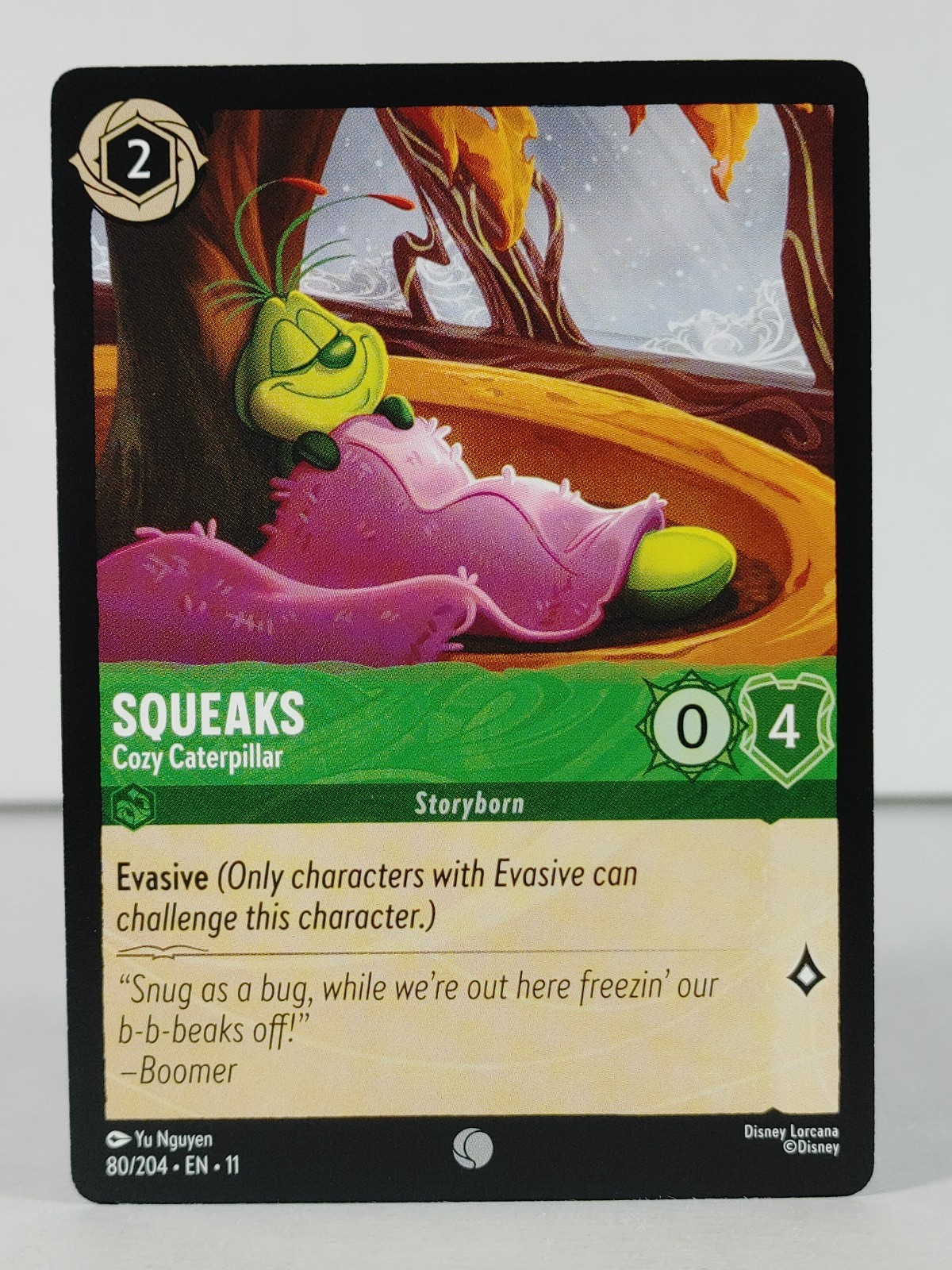 Squeaks - Cozy Caterpillar - Winterspell #80 - LORCANA - singles