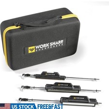 Diamond Knife Sharpener Kit 7 Grits Custom Edges Serrated Knives Carry Case New