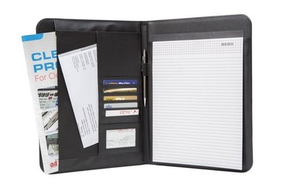 Genie A4 Elegant Writing Case Wiesbaden, Extra Thin and Durable, Leather-Effect 