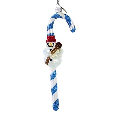 Morawski Snowman Candy Cane Tree Ornament Christmas Stripe Sweet