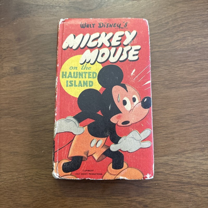 1952 Mickey Mouse Haunted Island  Little Book