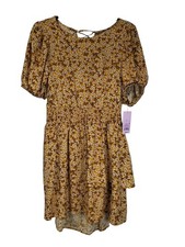 Wild Fable Dress Floral Hippie Boho Ruffle Festival Prairie Cottagecore Peasant