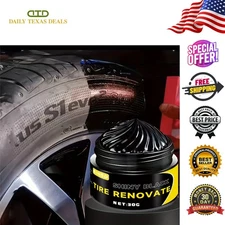 Durable Black Tire Shine Wax Protective Coat Anti-Crack Long Lasting Gloss