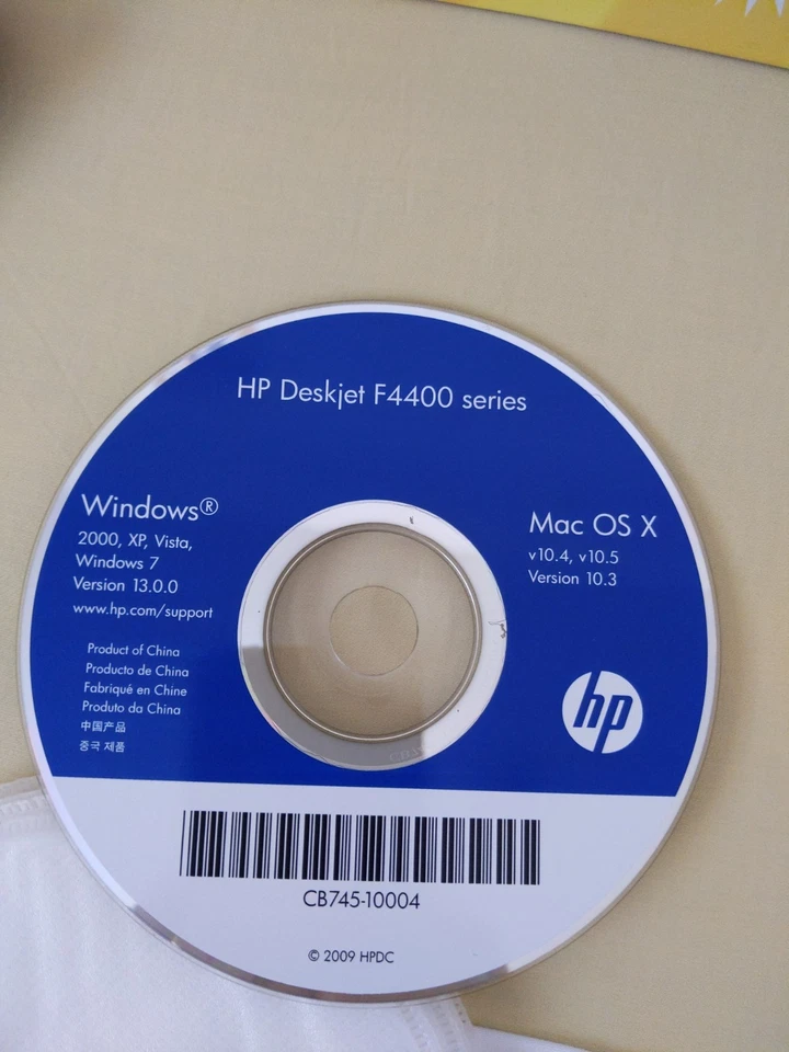 HP Deskjet F4400 Series Printer Software Installer CD Disc For Windows, Mac - Image 4 of 4