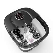 Foot Spa Bath Massager, 2025 Upgraded Foot Bath with Circulation Heat, Motori...