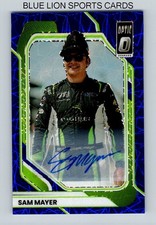 2026 Donruss Optic Signatures Blue Velocity Prizm #60 Sam Mayer
