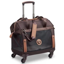 NEW Delsey Chatelet Air 2.0  Wheeled Pet Animal Carrier Trolley Bag Brown