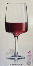 Luminarc Set of 3 Harmony Wine Glasses Made in USA P8533 Dishwasher Safe NIB