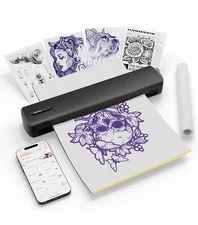 Tattoo Stencil Bluetooth Thermal Printer 8.5x11 A4 A5 Wireless Transfer Machine