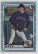 2020 Bowman Draft 1st Edition Sky Blue Foil Sam Weatherly #BD-109 0h5k