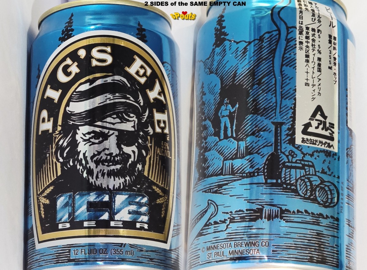 USA EXPORT JAPAN PIG'S EYE PIERRE PARRANT PIRATE ICE BEER CAN ST